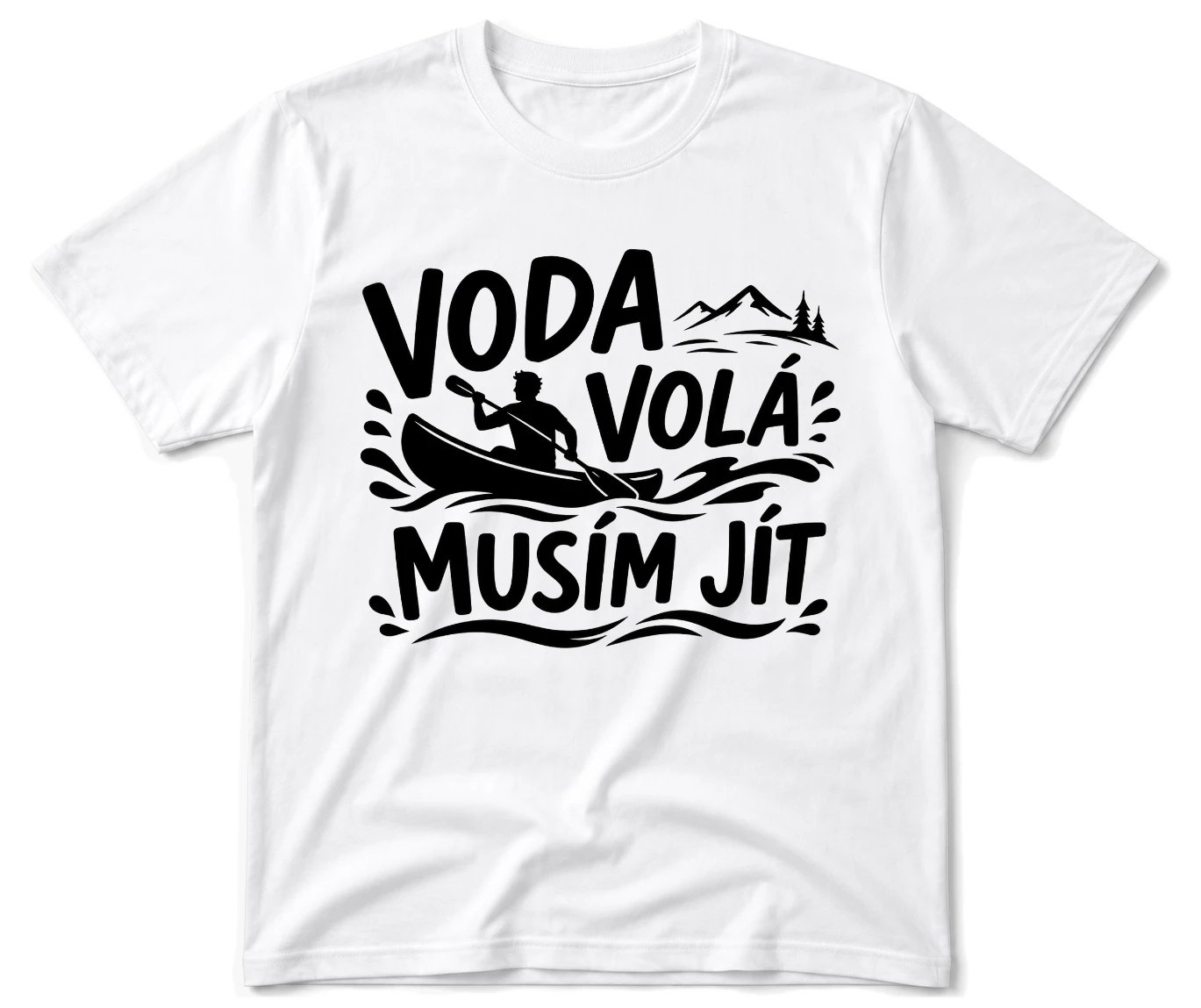 Vodácké tričko - Voda volá (kajak)