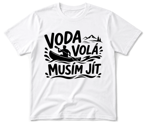 Vodácké tričko - Voda volá (kajak)