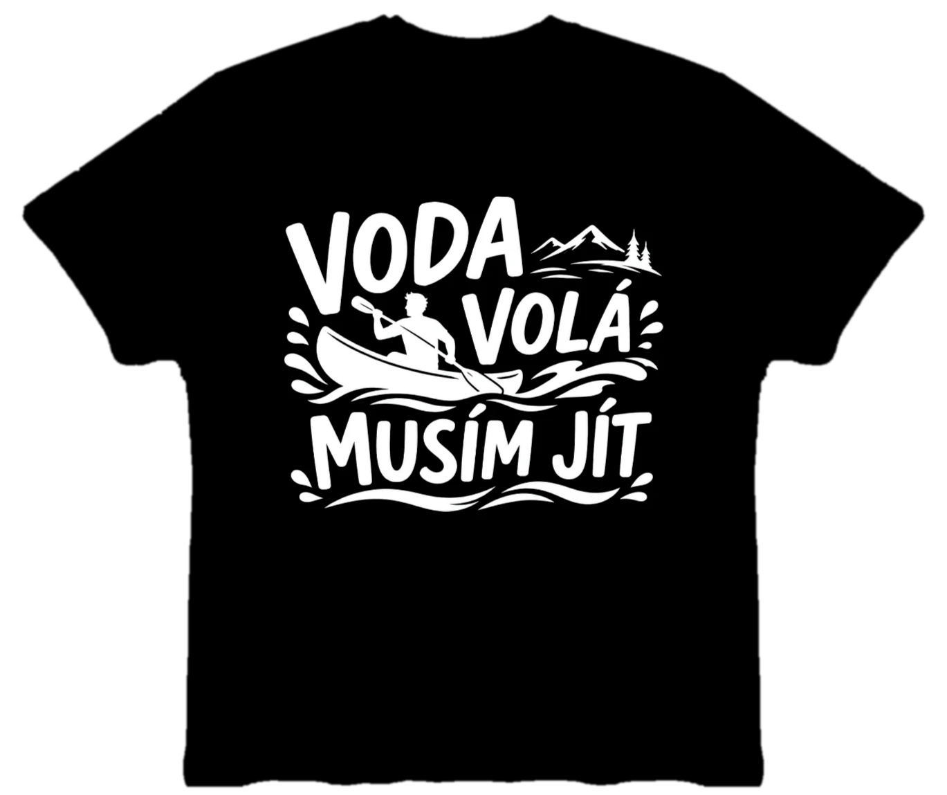 Vodácké tričko - Voda volá (kajak)