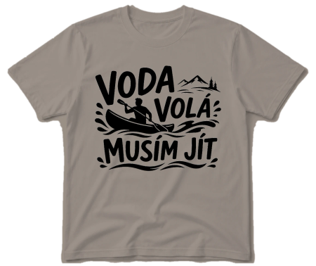 Vodácké tričko - Voda volá (kajak)