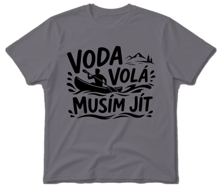 Vodácké tričko - Voda volá (kajak)