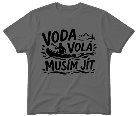 Vodácké tričko - Voda volá (kajak)
