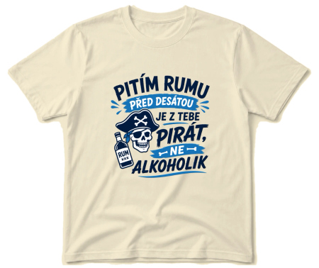 Vodácké tričko Pitím rumu blue & white
