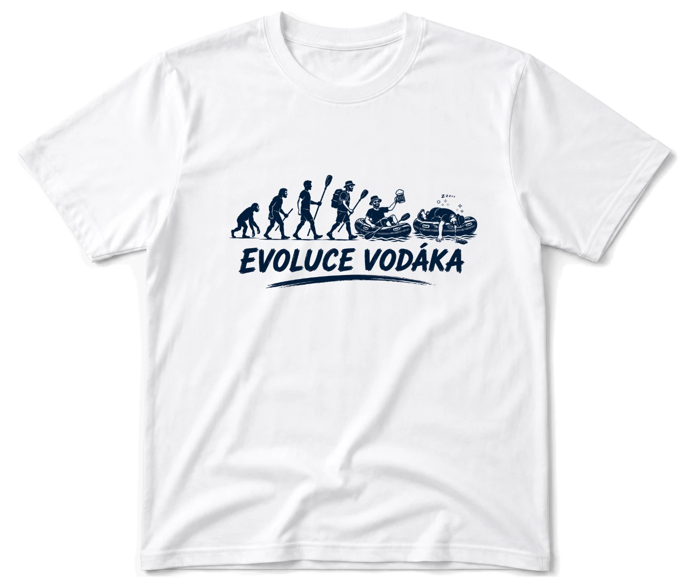 Vodácké tričko - Evoluce vodáka raft