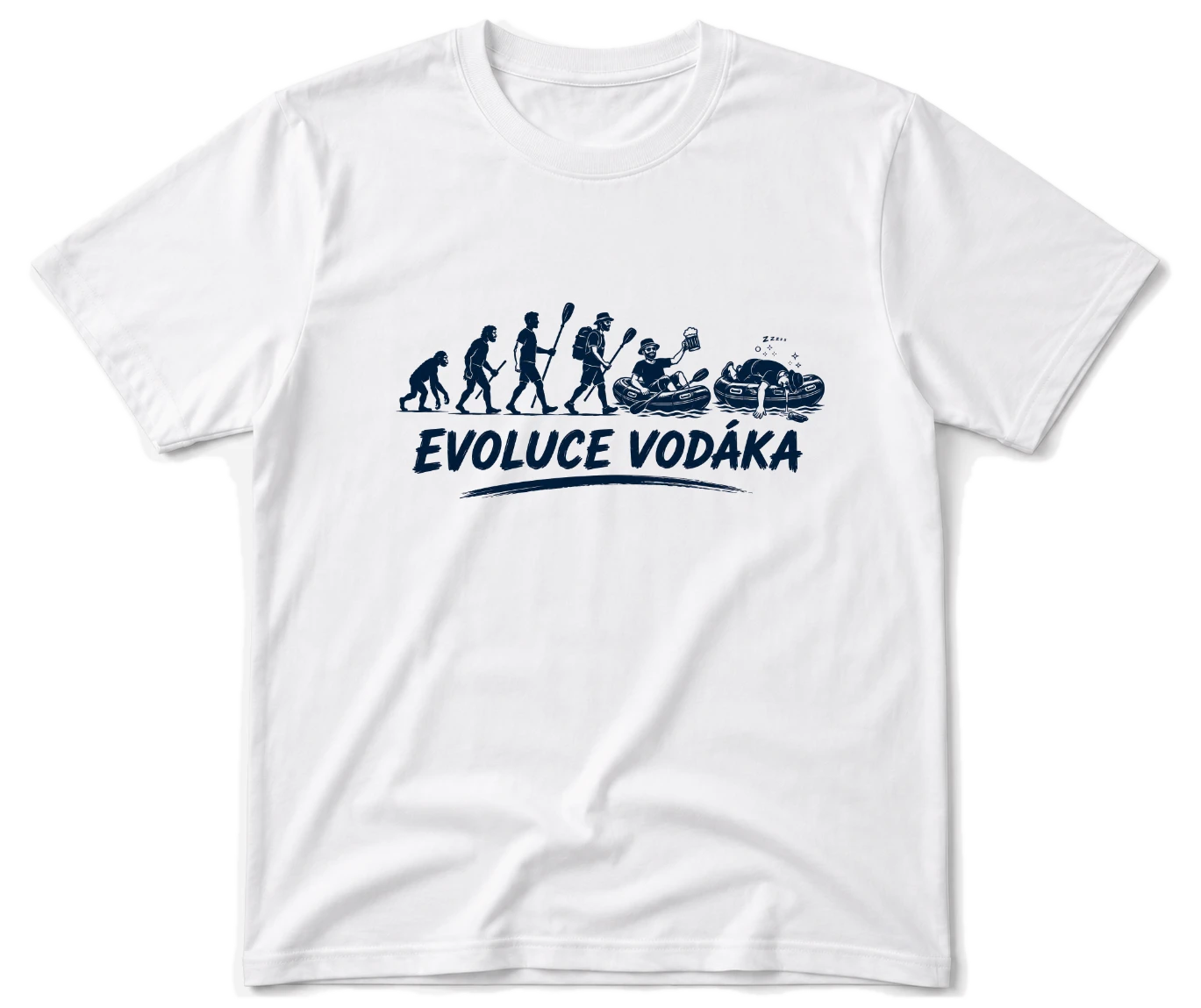 Vodácké tričko - Evoluce vodáka raft