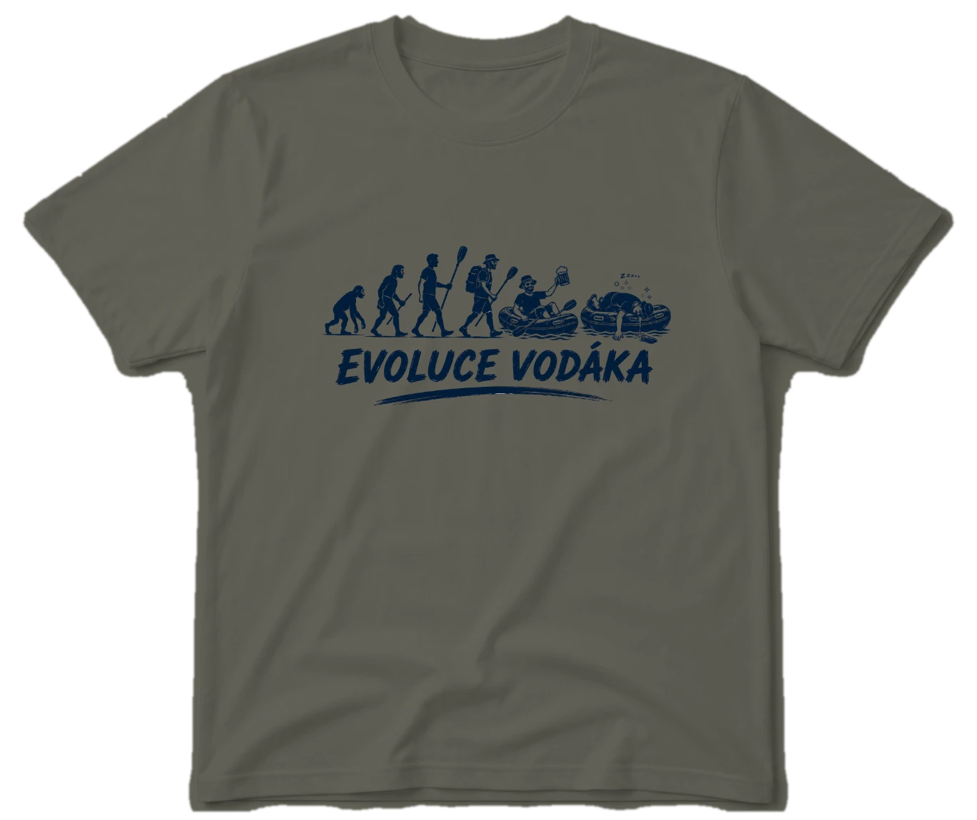 Vodácké tričko - Evoluce vodáka raft