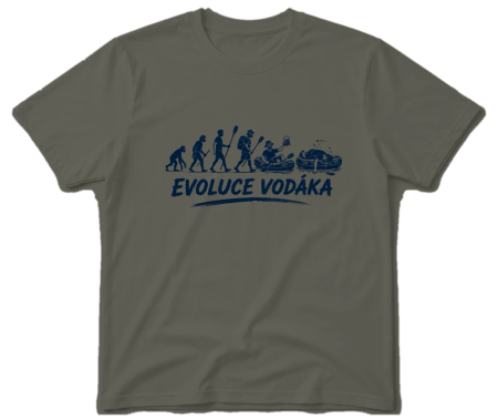 Vodácké tričko - Evoluce vodáka raft