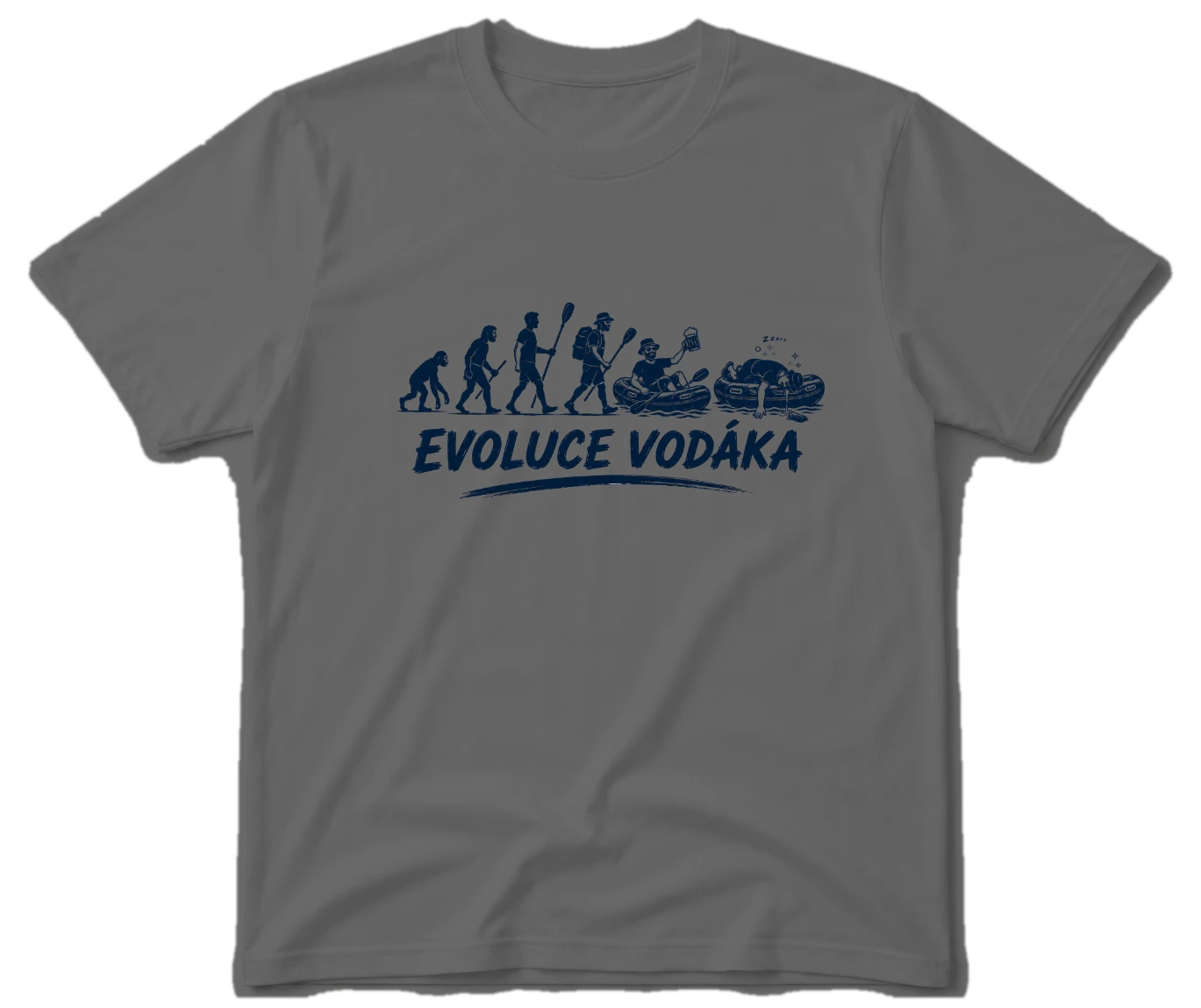 Vodácké tričko - Evoluce vodáka raft