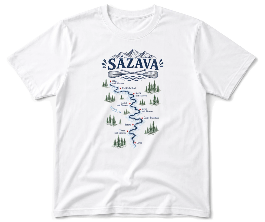 Vodácké tričko Sázava
