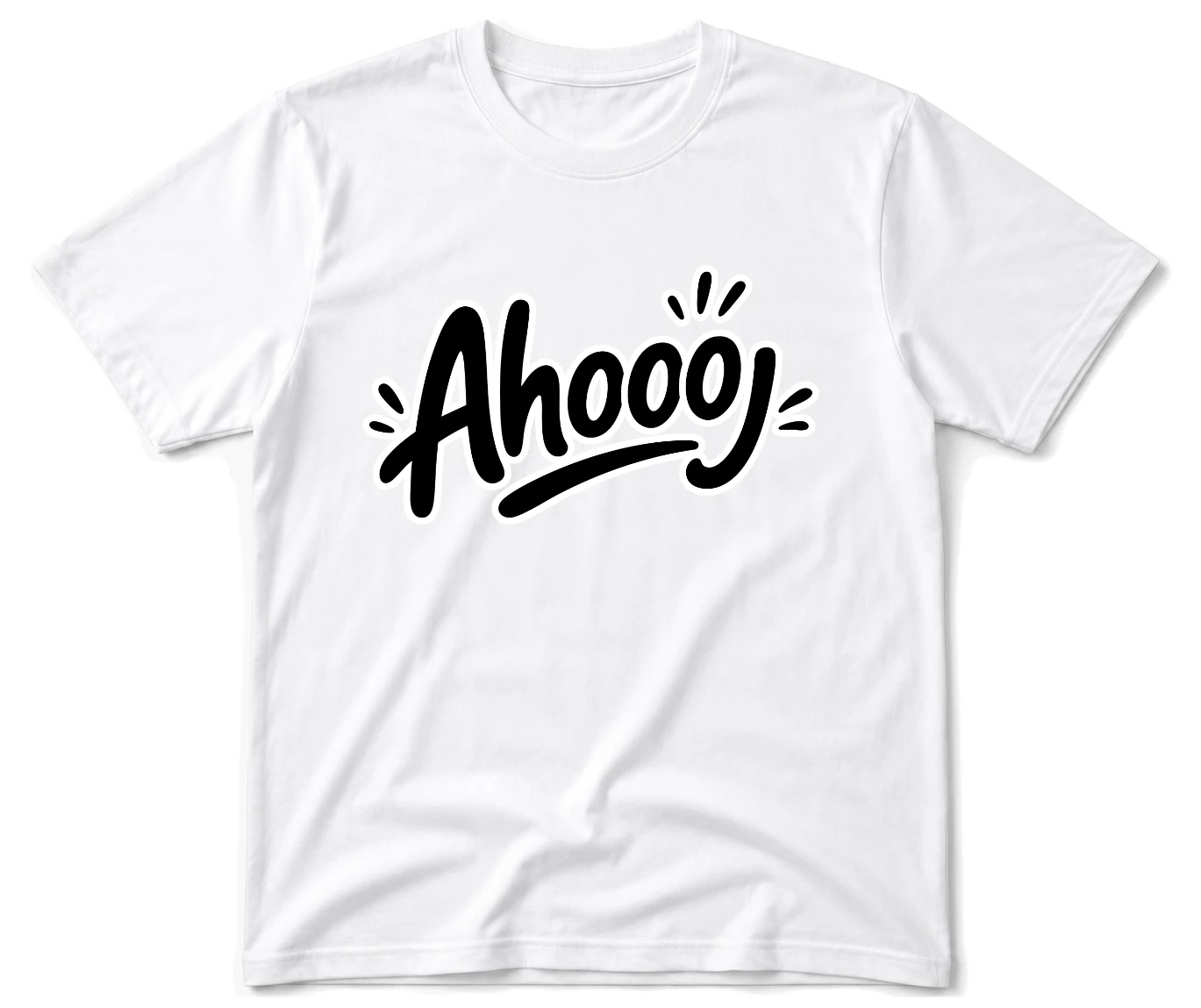 Vodácké tričko - Ahooj outline