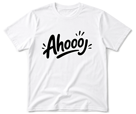 Vodácké tričko - Ahooj outline