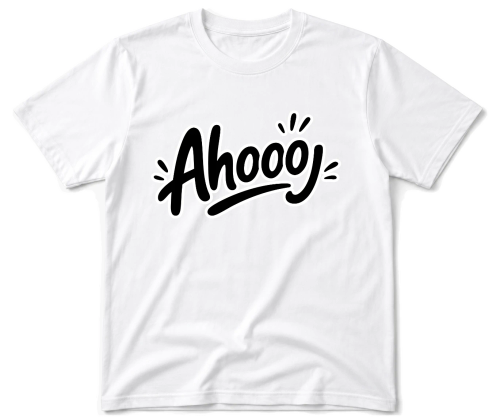 Vodácké tričko - Ahooj outline