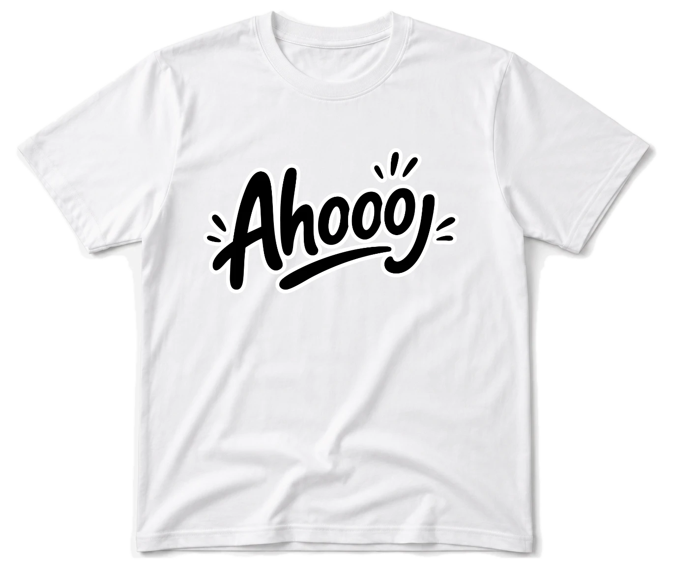Vodácké tričko - Ahooj outline