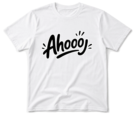 Vodácké tričko - Ahooj outline
