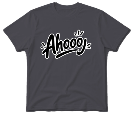 Vodácké tričko - Ahooj outline