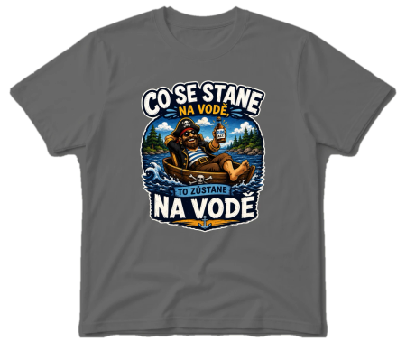 Vodácké tričko co se stane na vodě Pirát