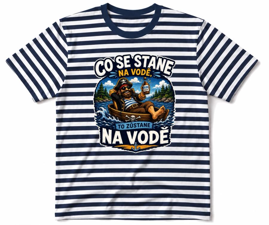 Vodácké tričko co se stane na vodě Pirát