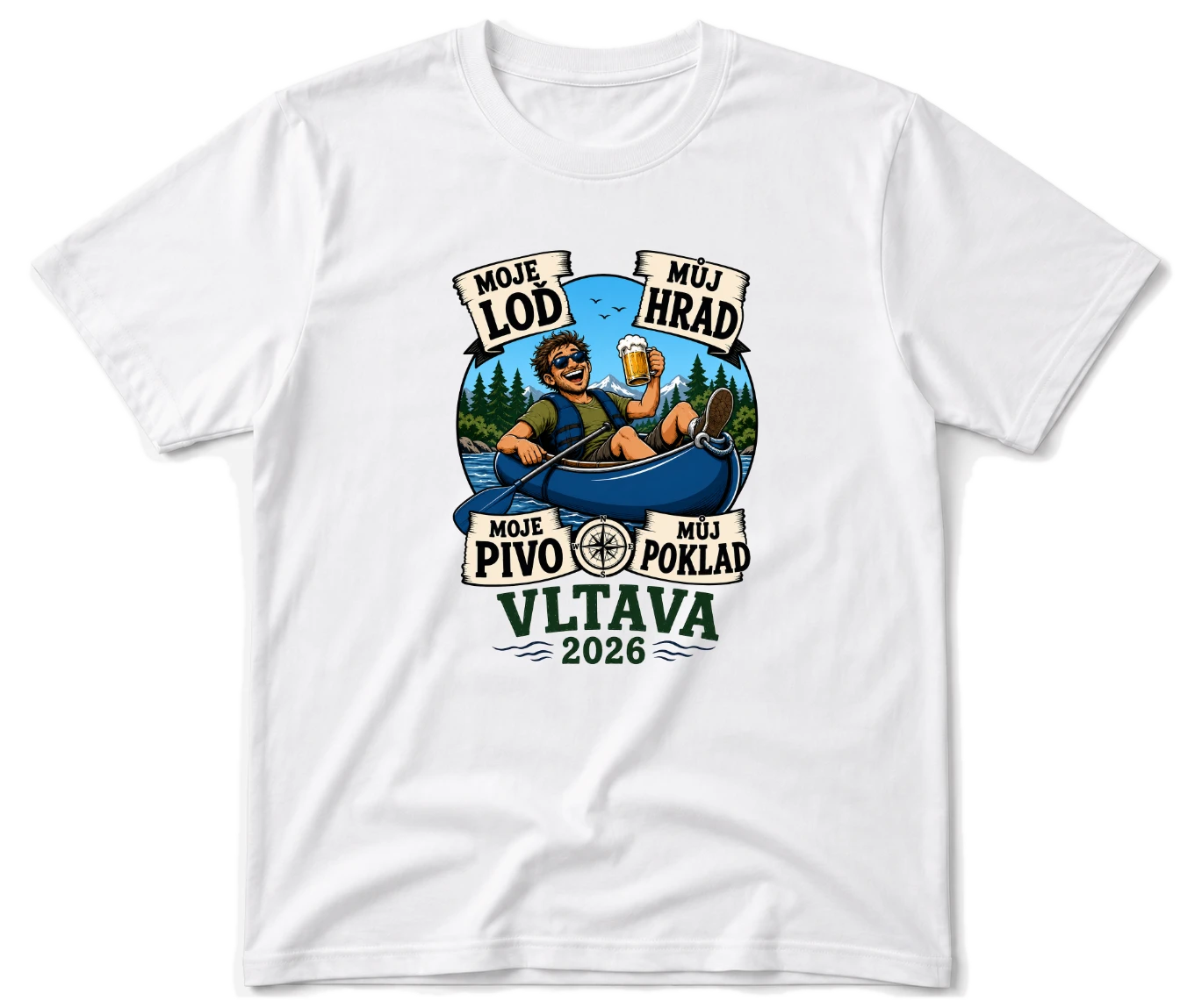 Vodácké tričko - Moje loď můj hrad