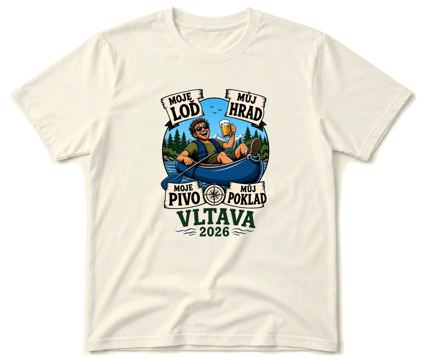 Vodácké tričko - Moje loď můj hrad