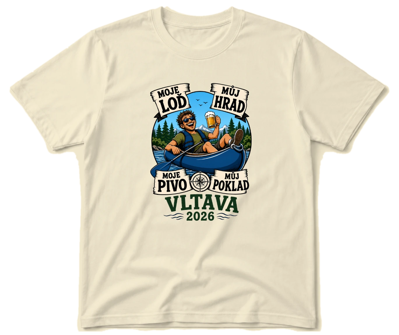 Vodácké tričko - Moje loď můj hrad