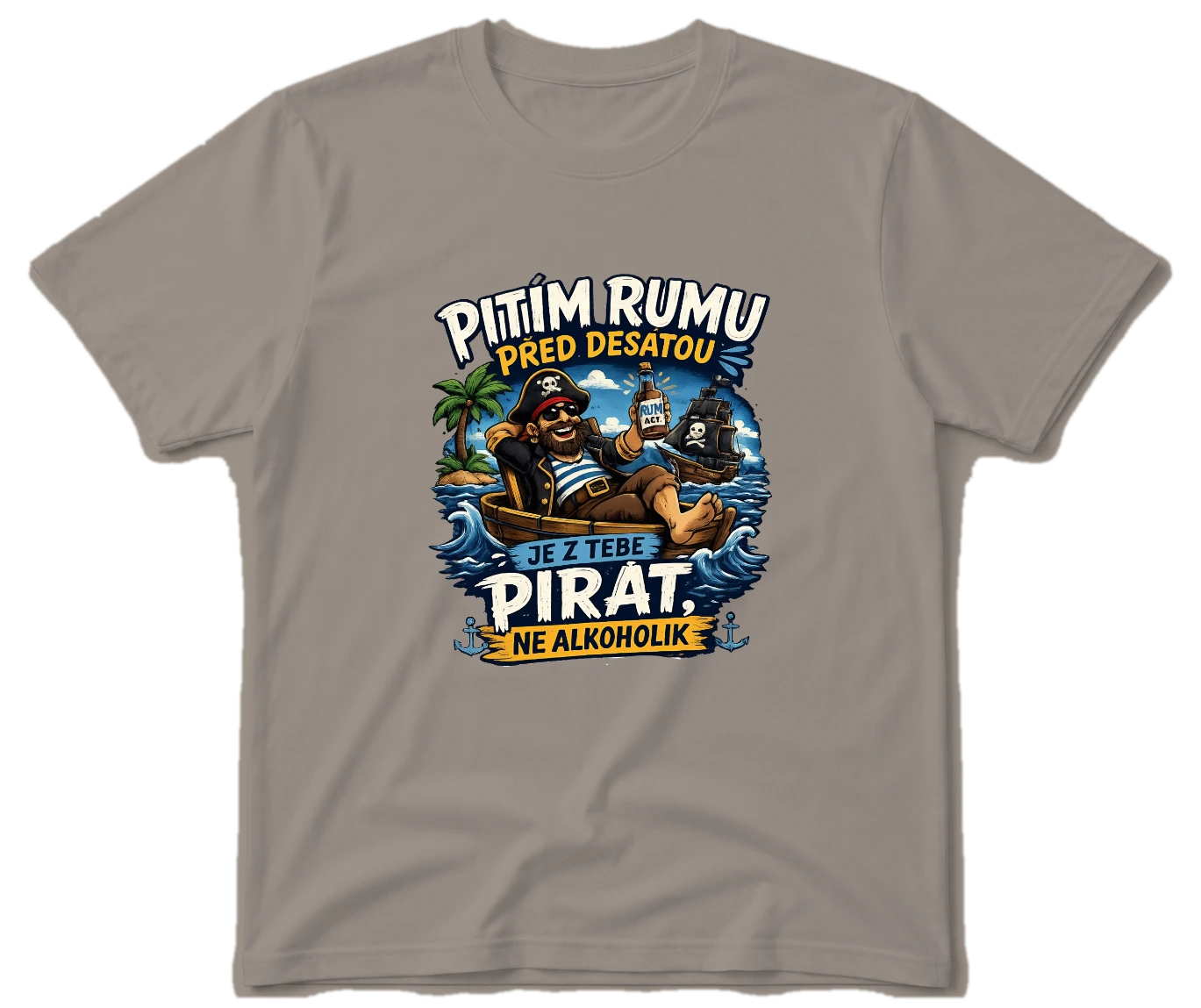 Vodácké tričko pitím rumu před desátou Fullcolor