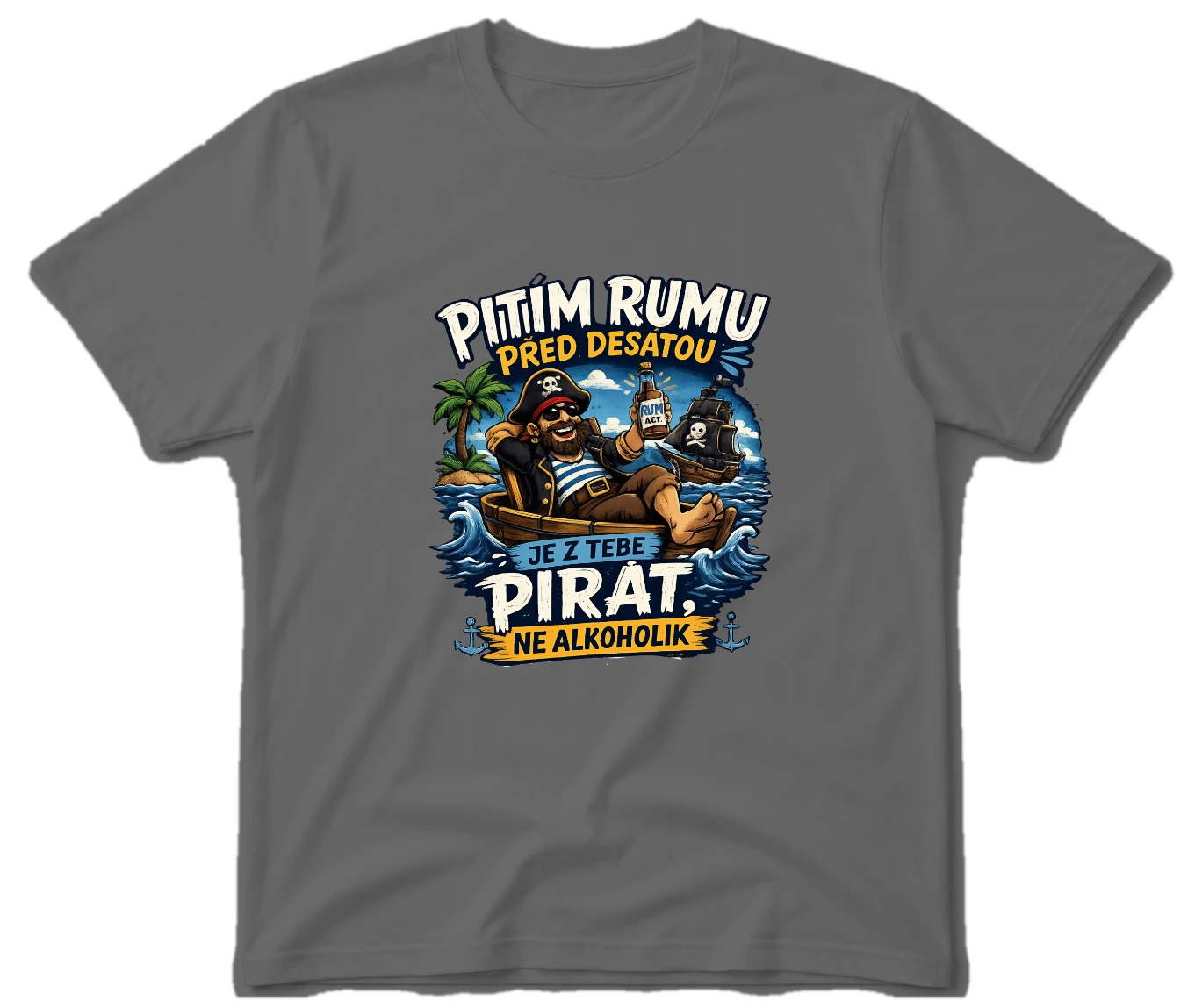 Vodácké tričko pitím rumu před desátou Fullcolor