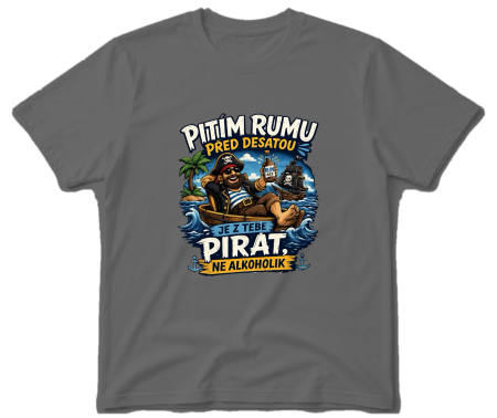 Vodácké tričko pitím rumu před desátou Fullcolor